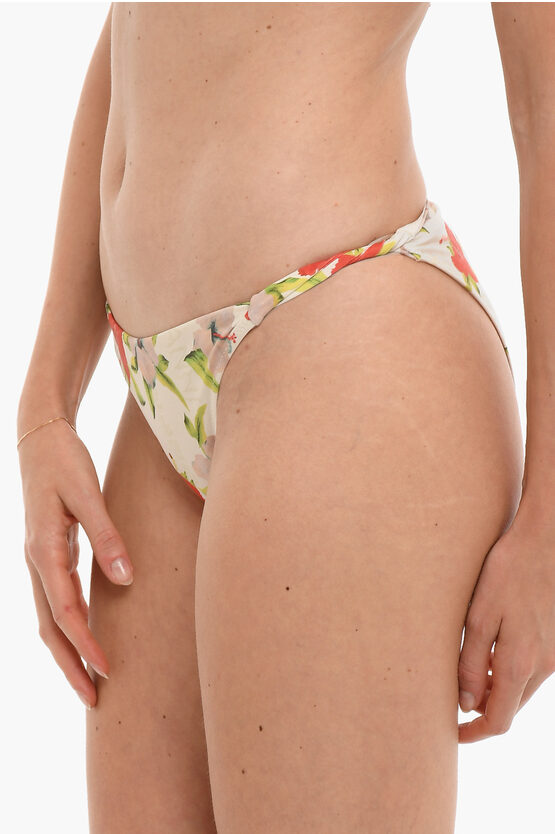 Ganni Flowers Printed Bikini Bottom Women Glamood Outlet