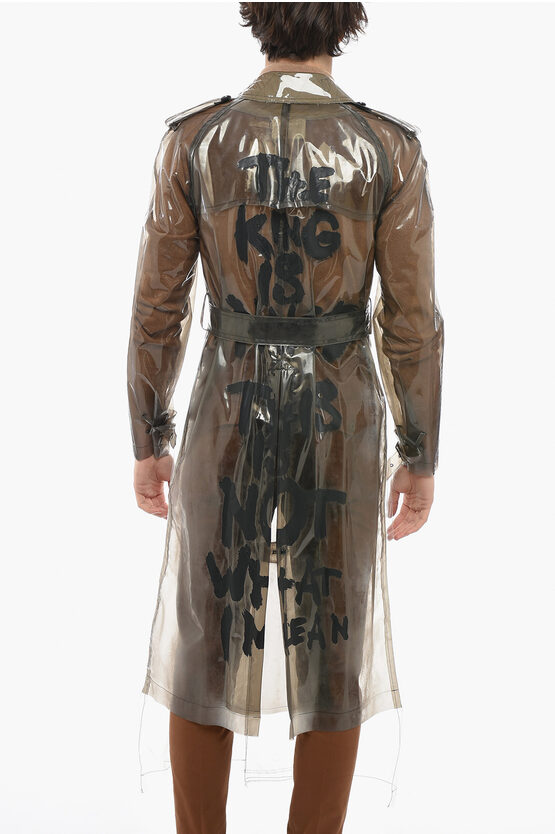 Comme Des Garçons HOMME PLUS Polyvinyl NAKED See Through Trench Coat