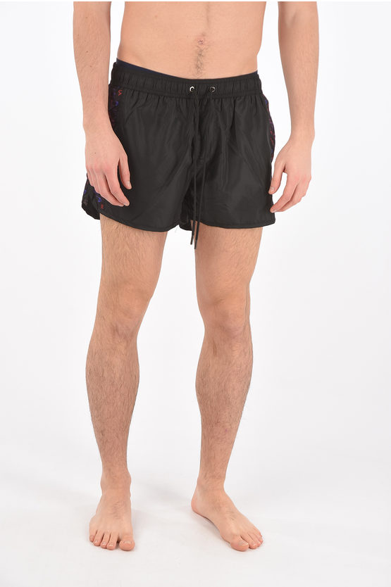 Karl Lagerfeld Swim Shorts With Side Print Men Glamood Outlet