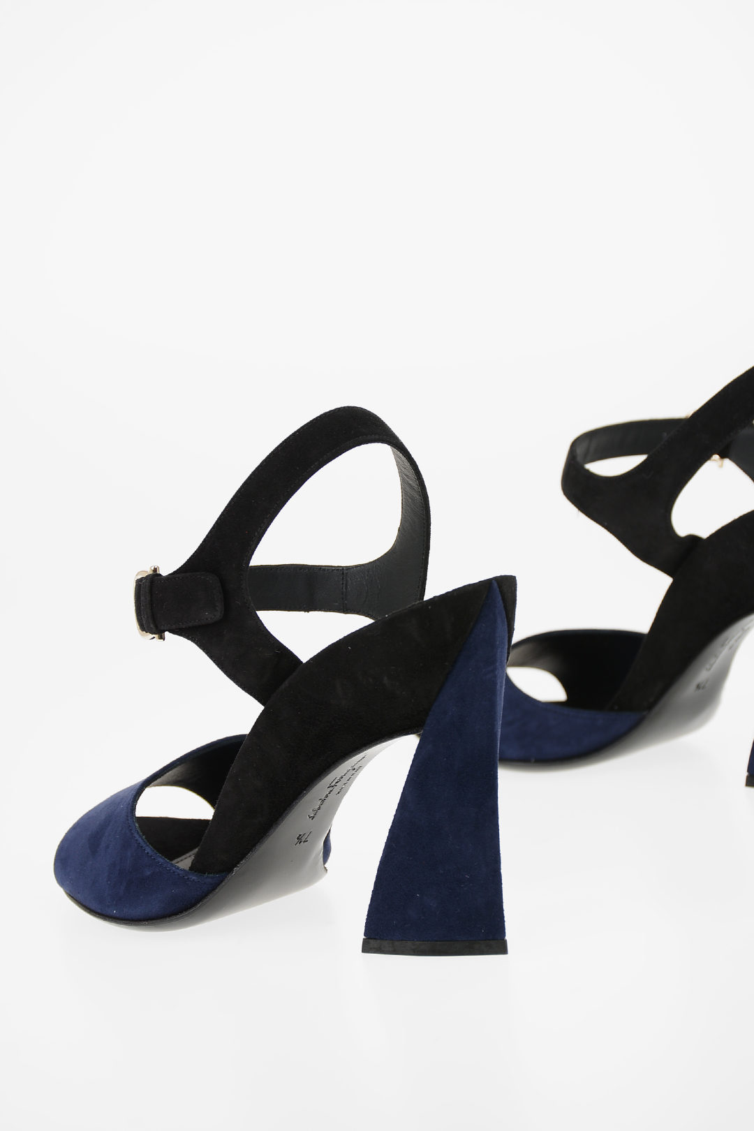 Salvatore Ferragamo 10.5cm Suede leather AEDE Ankle-strap sandals women ...