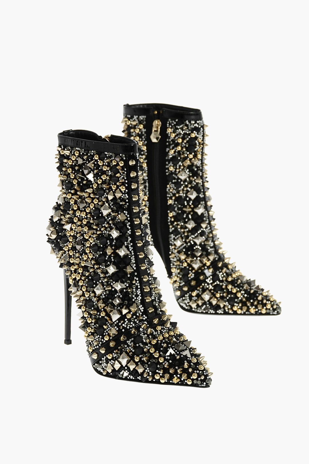 EVOLTAR Studded Star Block Heel Women's Boots- Premium Synthetic Leather  Footwear with Fashionable Buckle Embellishment
