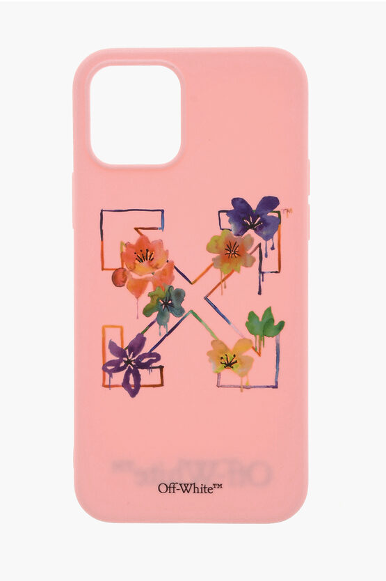 Shop Off-white 12 Iphone Cover With Floral-print