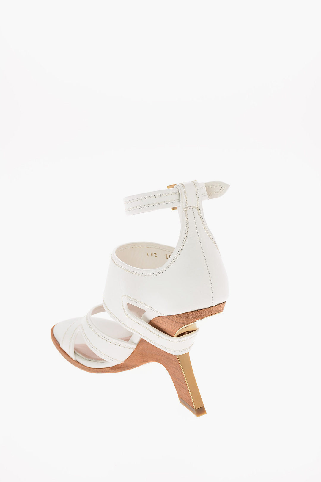 Leather heels Alexander McQueen White size 38 EU in Leather - 35135645