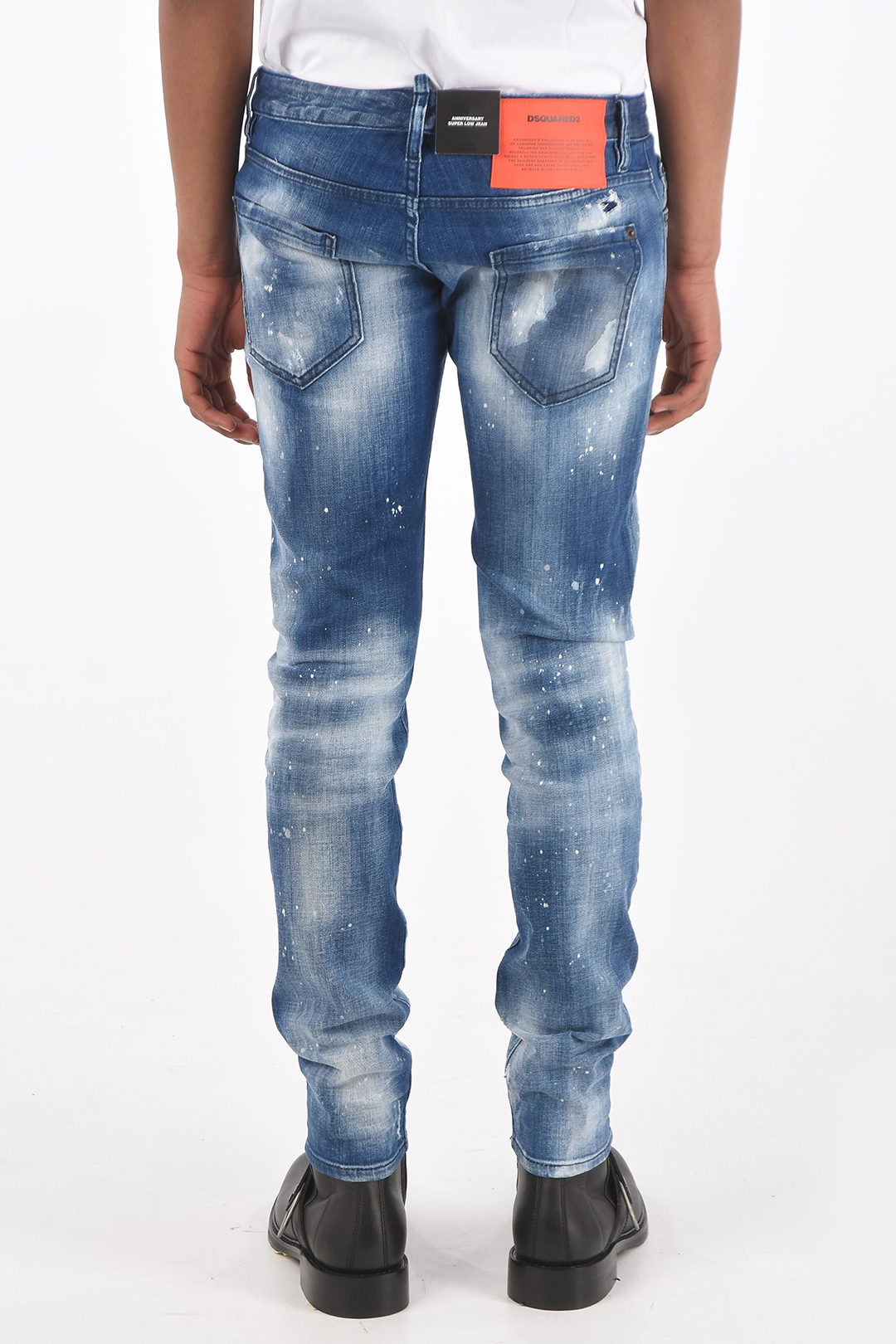 Er is behoefte aan neef speer Dsquared2 15,5cm Low rise ANNIVERSARY SUPER LOW vintage effect jeans men -  Glamood Outlet