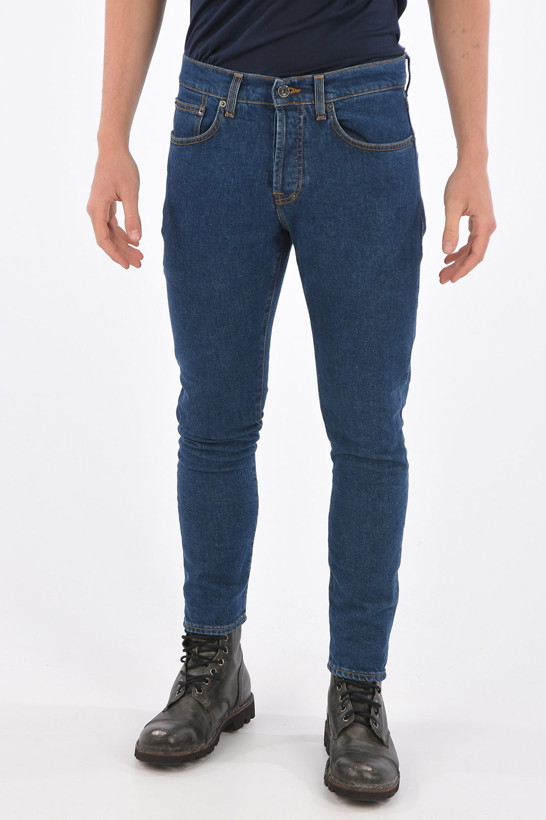 PRPS 15 cm stretch denim WINDSOR CROP skinny fit jeans men - Glamood Outlet