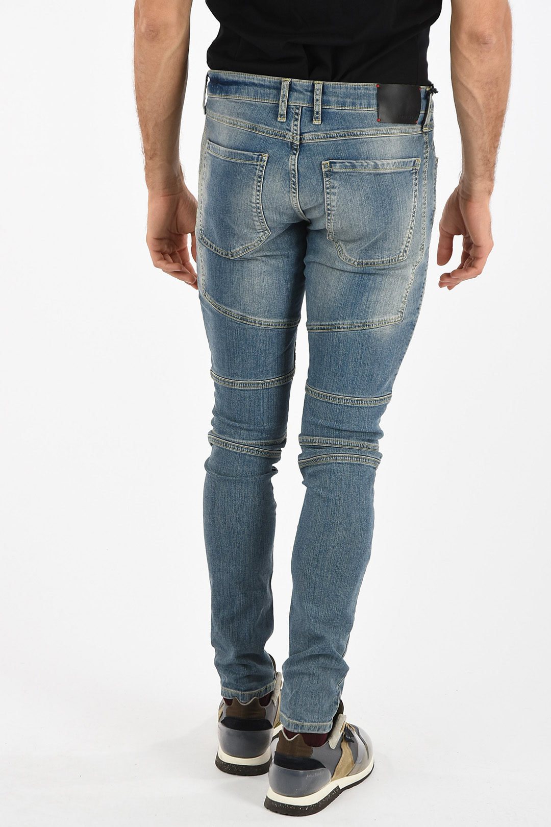 15cm distressed biker jeans