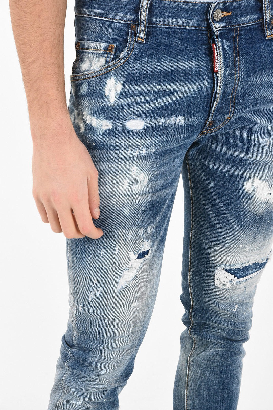 15cm Distressed Capri SKATER Jeans