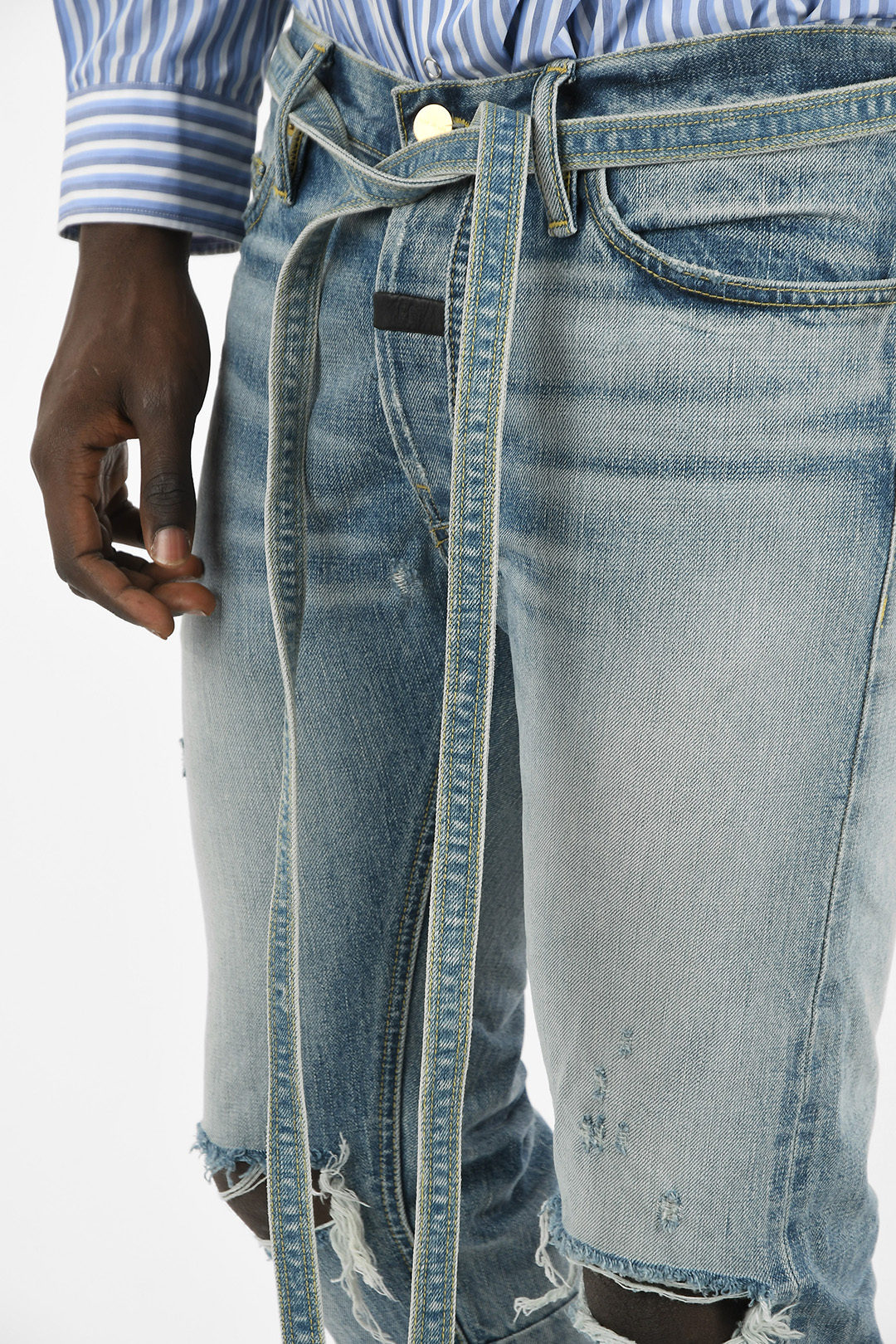 Fear fashion of god distressed jeans