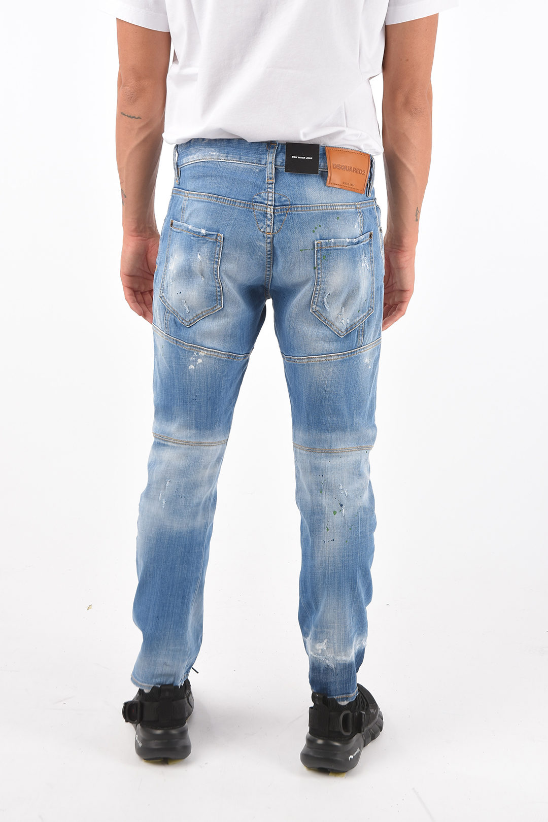 15cm distressed TIDY BIKER Jeans
