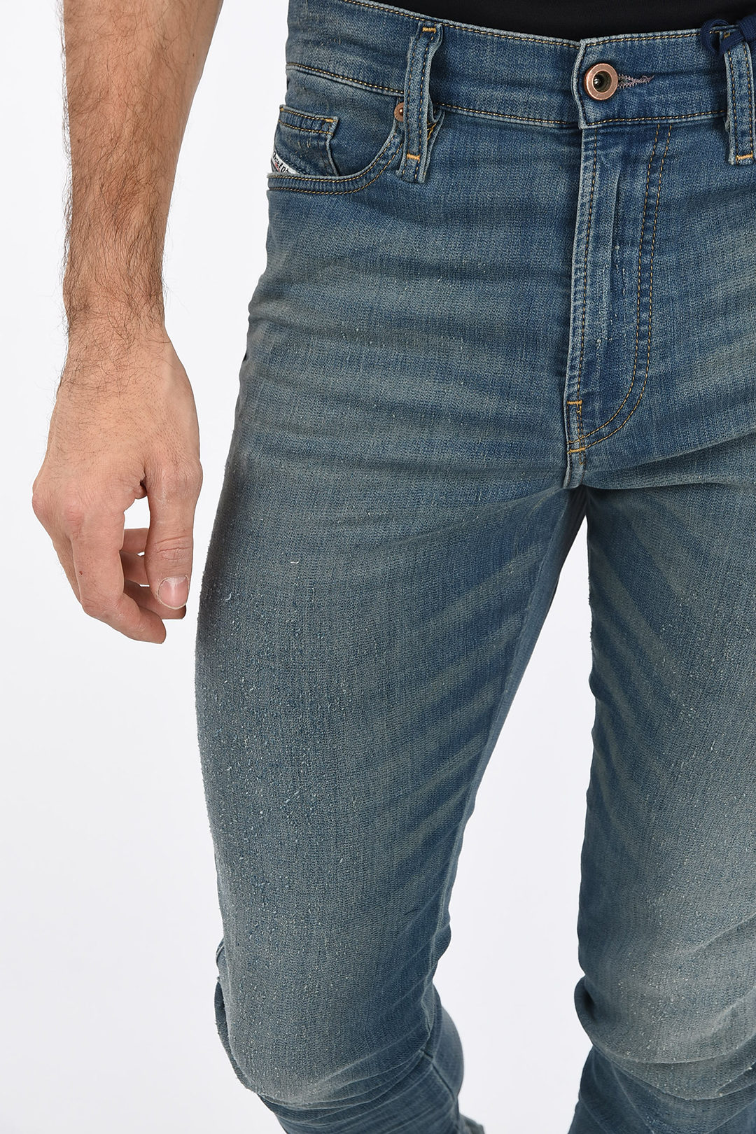 Troosteloos staal verzonden Diesel 15cm Stone Washed D-REEFT-NE Jogg jeans men - Glamood Outlet