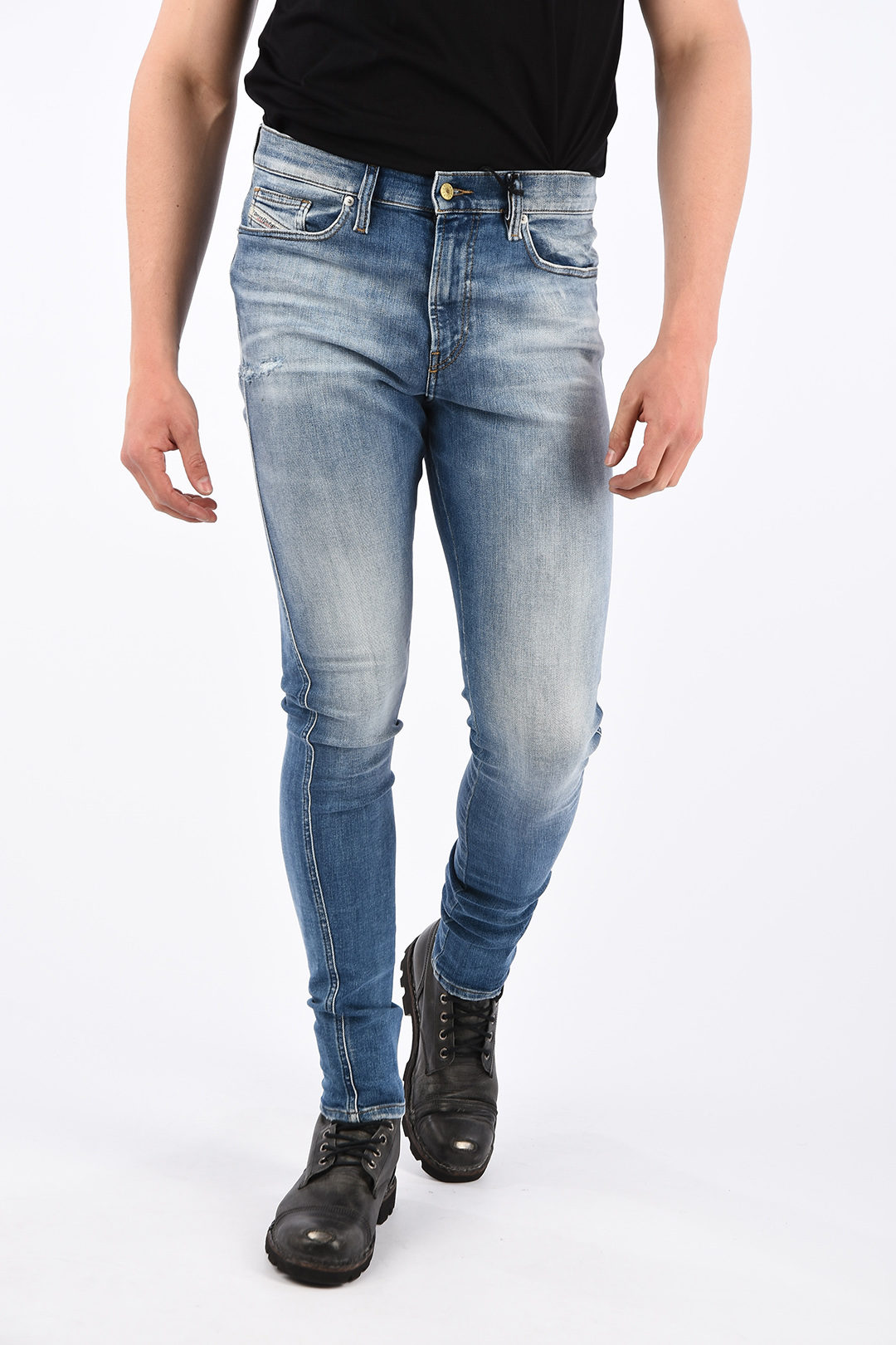 Dij heelal Voetzool Diesel 15cm Super Skinny Fit D-ISTORT Jeans L.32 men - Glamood Outlet