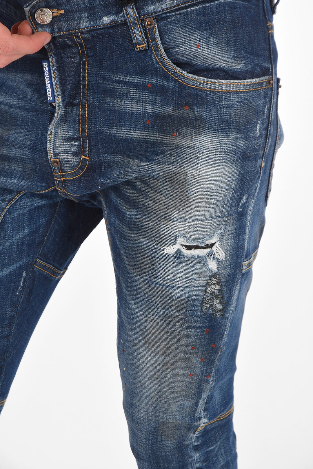 Dsquared2 15cm vintage TIDY BIKER jeans men - Outlet
