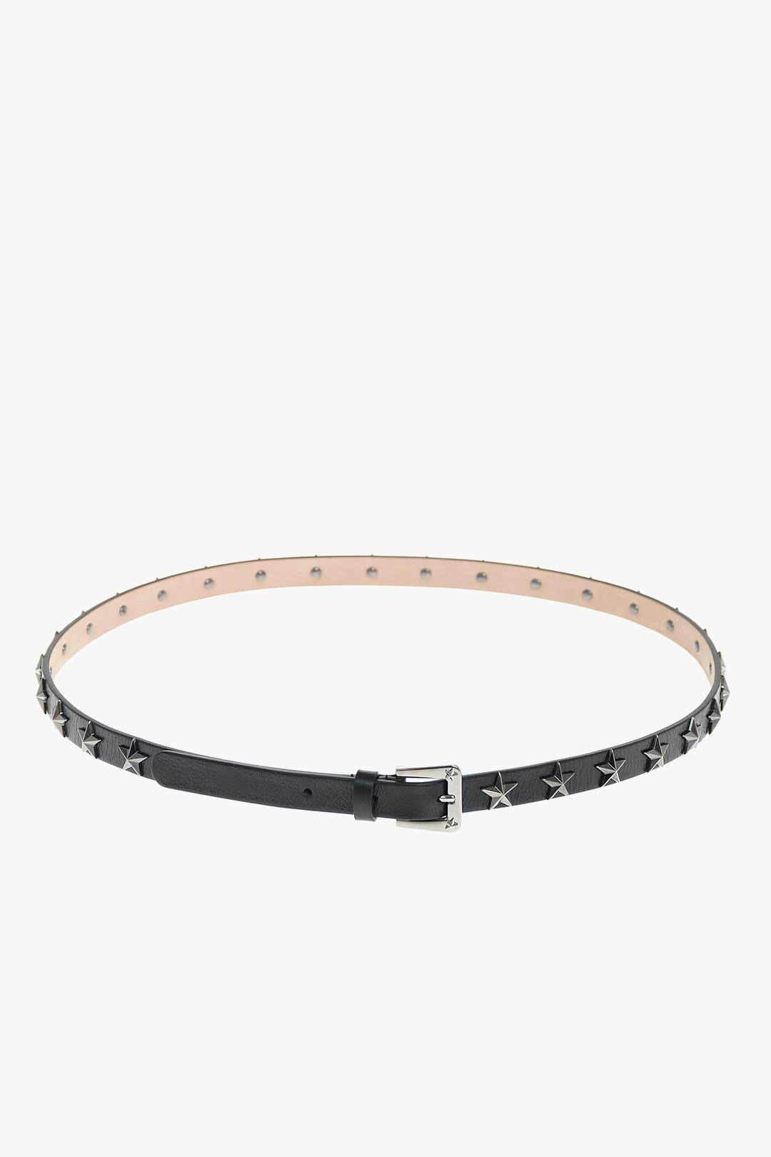 VALENTINOのベルト♪★ SIDE STUD BELT★ 高さ 15ｍｍ Rockstud 15 metallic leather belt in silver - Valentino