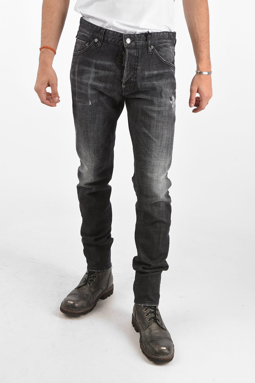Dsquared2 16cm stretch denim COOL GUY jeans men - Glamood Outlet