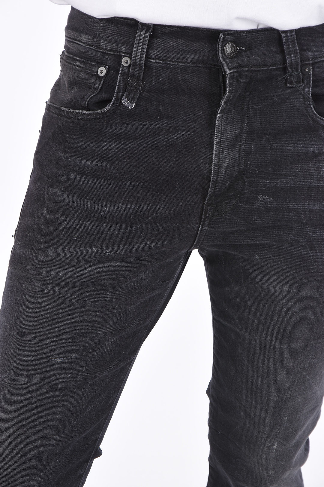 R13 16cm Stretch Denim SKATE jeans men Glamood Outlet