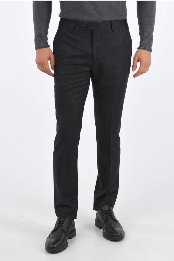 Corneliani 17,75 Microns Virgin Wool Academy Pants In Gray
