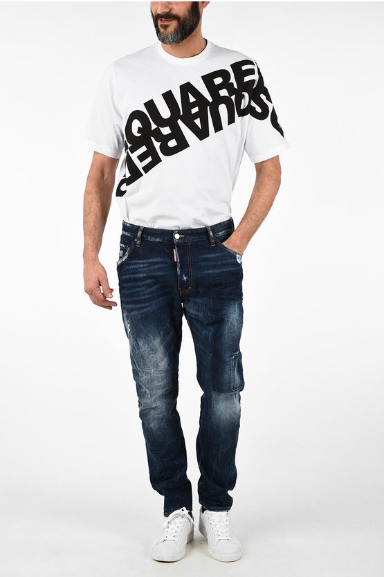 【残り１本】DSQUARED2 Classic Kenny Twist 2018 Dsquared2 Classic Kenny Twist patch jeans | S74LB0359S30309470