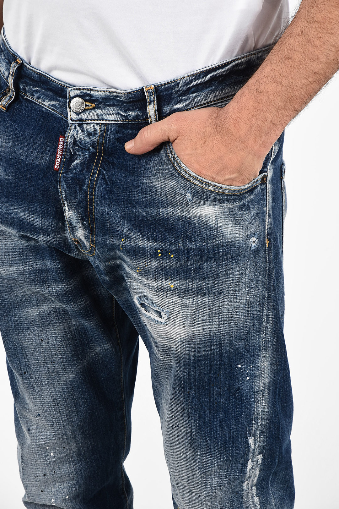 激安大特価SALEディースクエアード KENNY TWIST JEAN 加工デニム イタリア製 パンツ