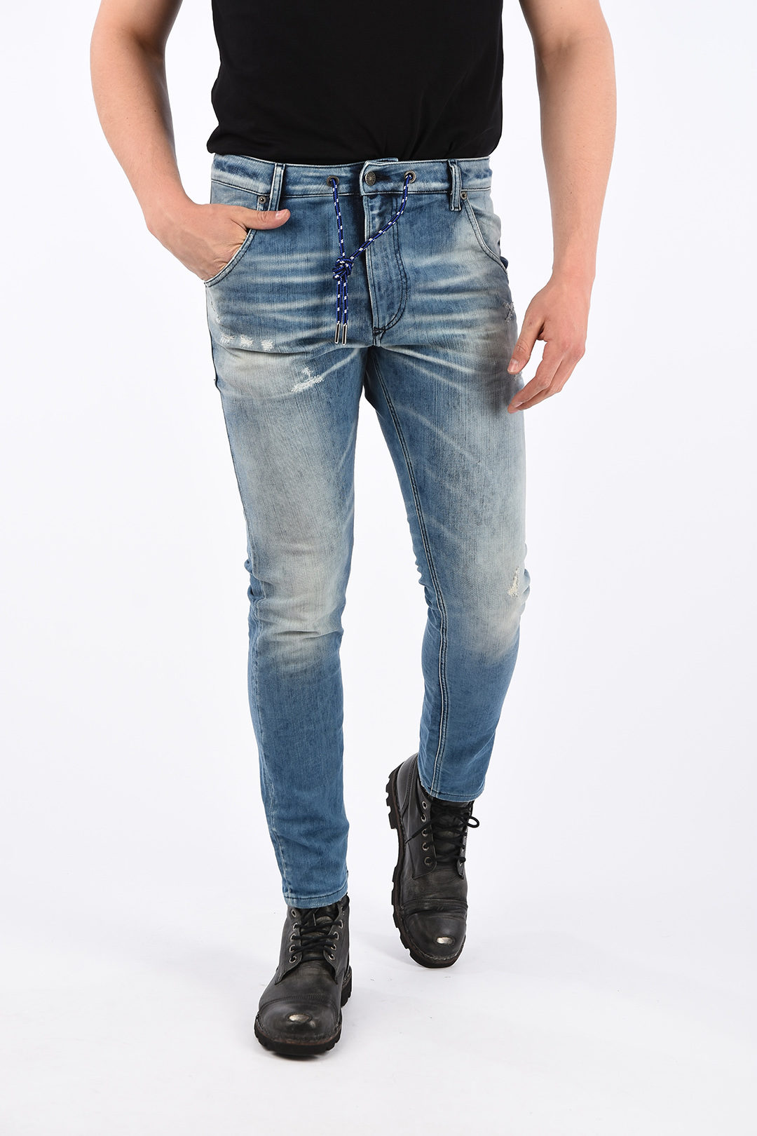 lettelse afrikansk Site line Diesel 17cm Stonewashed KROOLEY-X-T Sweat Jogg Jeans men - Glamood Outlet