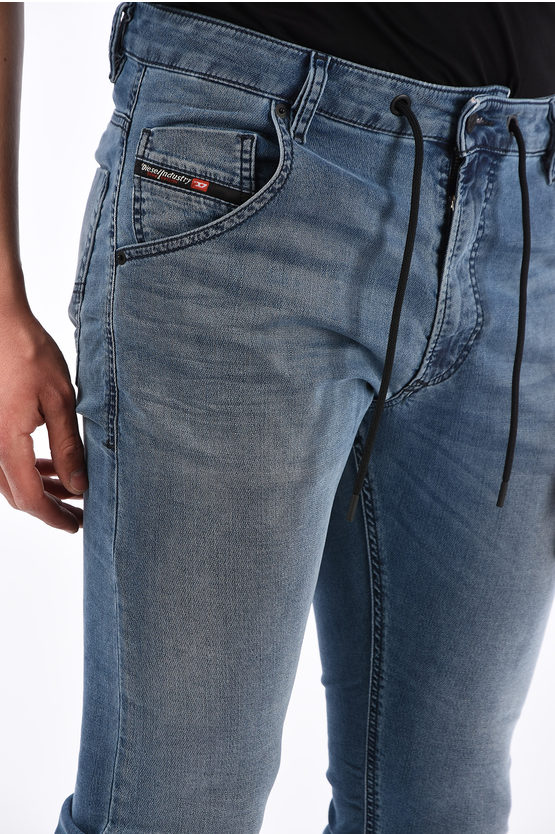 【美品】DIESEL jogg jeans KROOLEY-X-T W29 Diesel 17cm Stretch Denim KROOLEY-X-NE Sweat Jogg jeans L.32