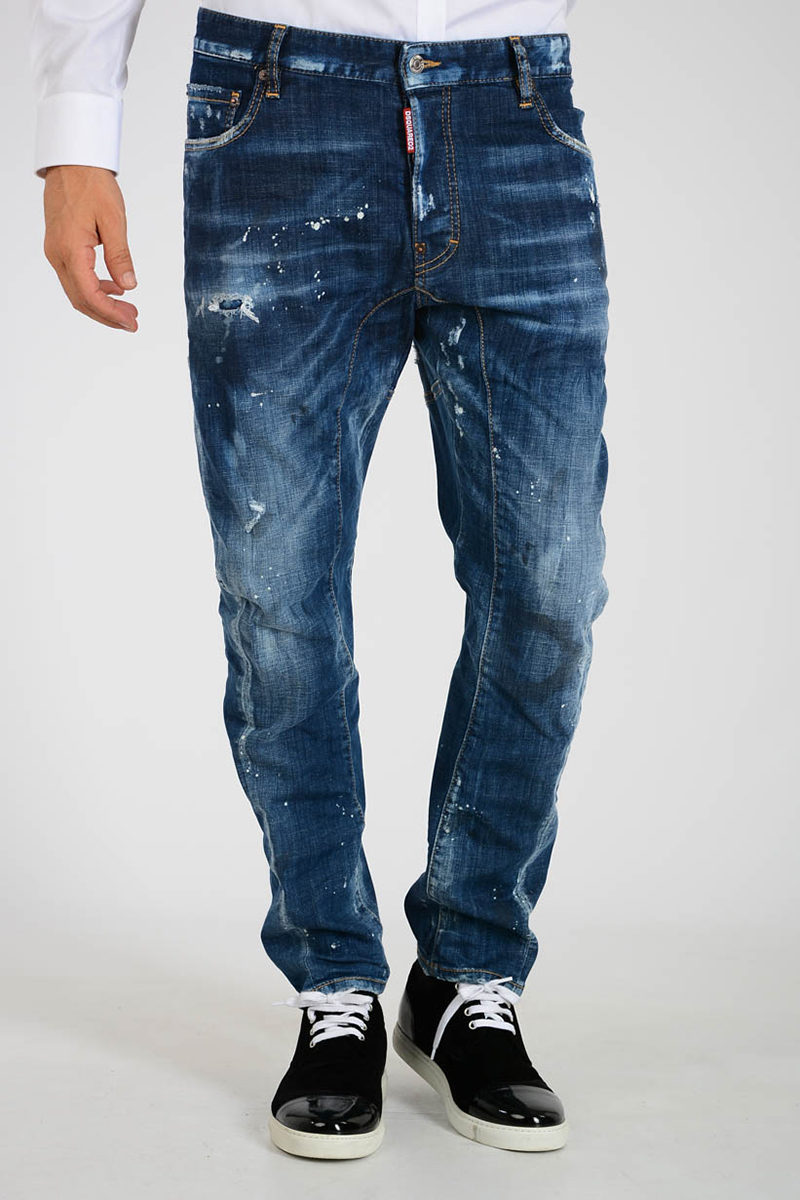 ピンク・ブルー 新品 DSQUARED2 TIDY BIKER JEAN ビッグタグ 46