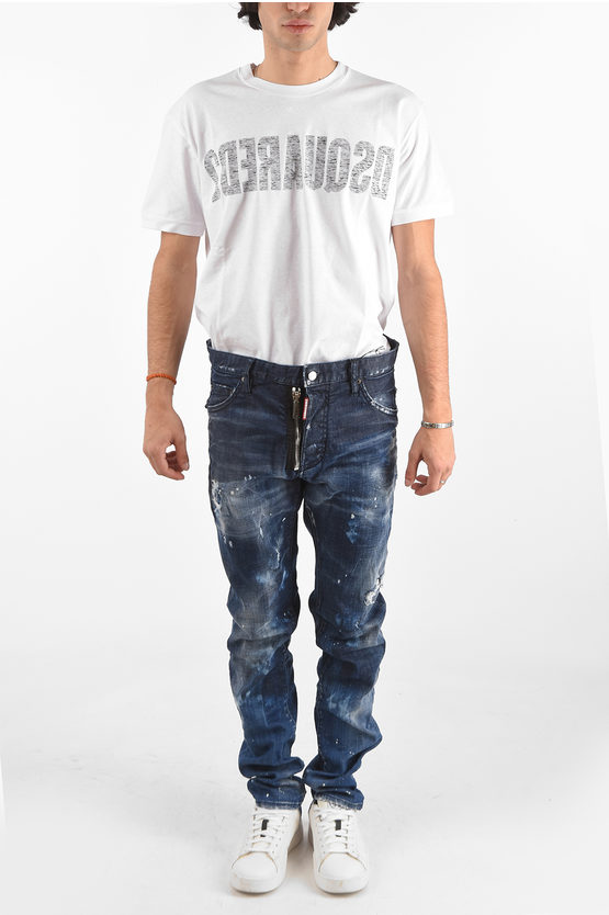 Dsquared2 17cm vintage effect mid-rise waist COOL GUY jeans