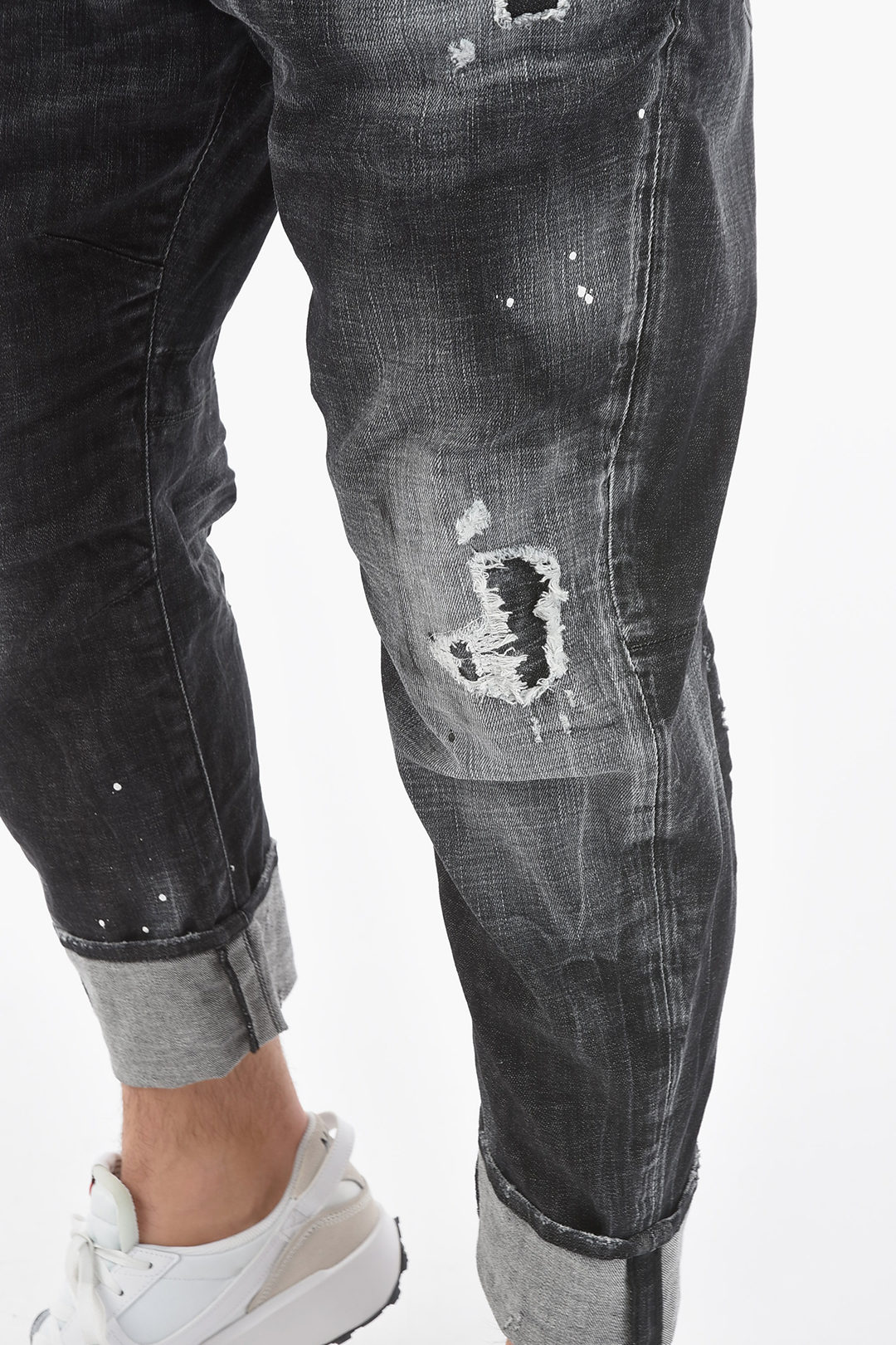 Men Tapered Denim Jeans Pants Jogger Cargo Combat Work Trousers Multi  Pocket | eBay