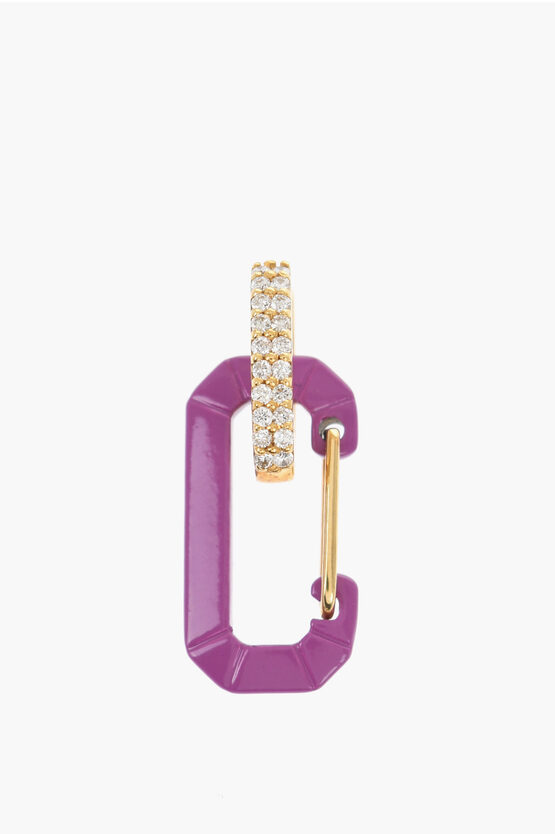 Eéra 18k White Gold Chiara Mini Single Earring With Rhinestone