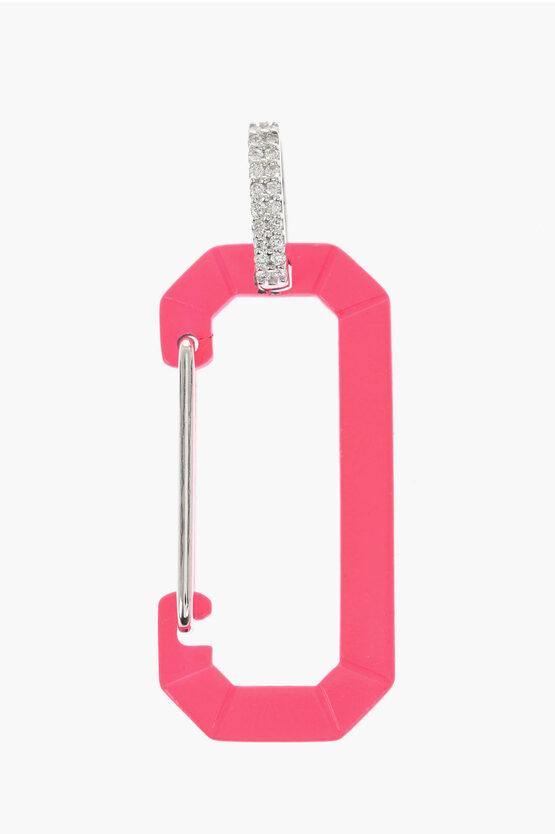 Eéra 18k White Gold Chiara Single Earring With Snap Hook