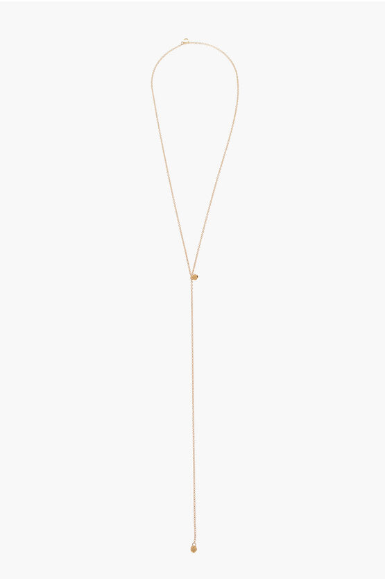 Shop Annarita Celano 18kt Yellow Gold Sliding Riccio Aury Necklace