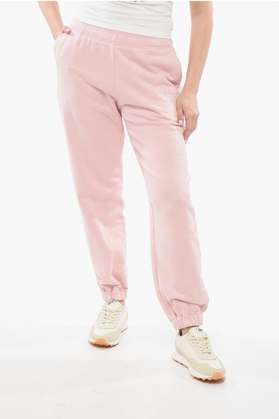 Versace 1978 Re-edition Brushed Cotton Sweatpants With Cuffs