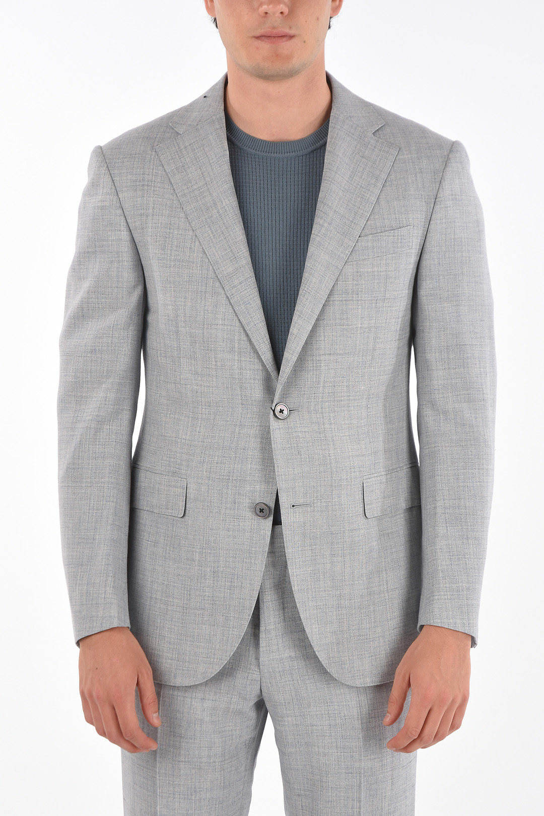 Corneliani 2 Button Half-lined Suit with Flap Pockets men - Glamood Outlet