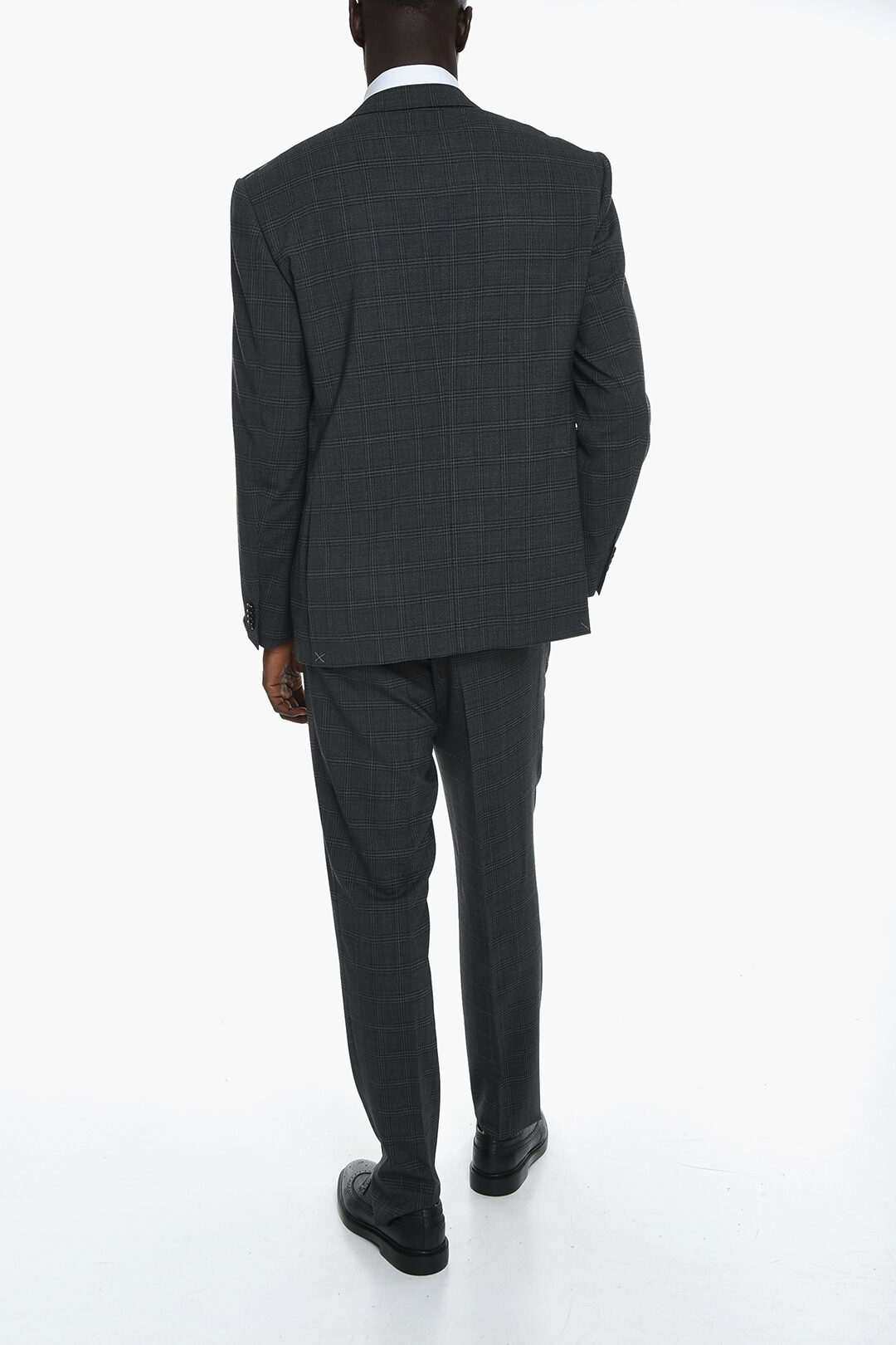 Corneliani 2 Button Wool Blend Suit with Side Splits men - Glamood Outlet
