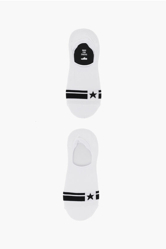 CONVERSE 2 PAIRS OF SOCKS WITH CONTRAST DETAILING