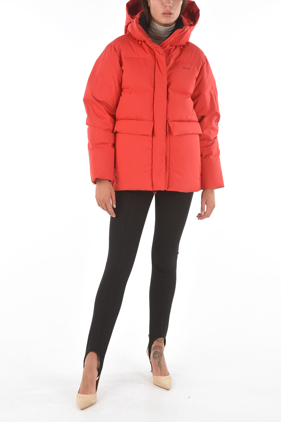 Holzweiler 2 Patch Pockets Hooded BESSEGGEN Down Jacket