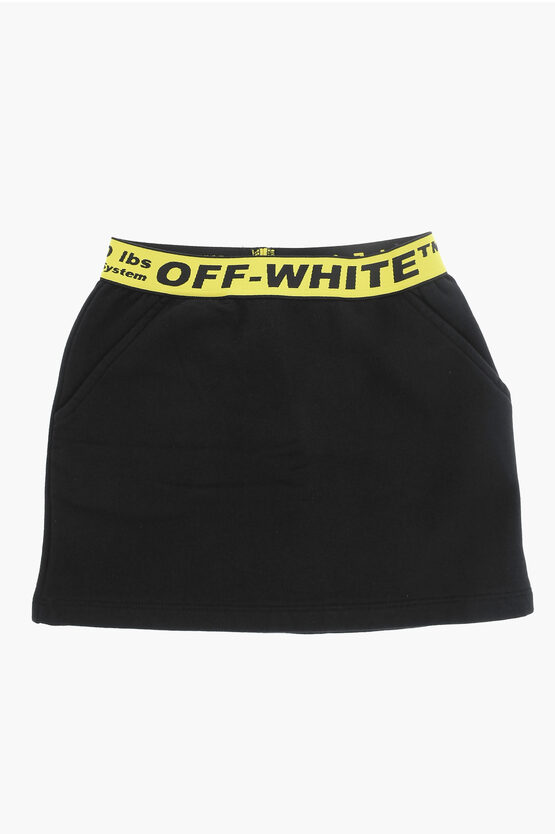 Off-white 2-pockets Industrial Sweat Skirt In Black