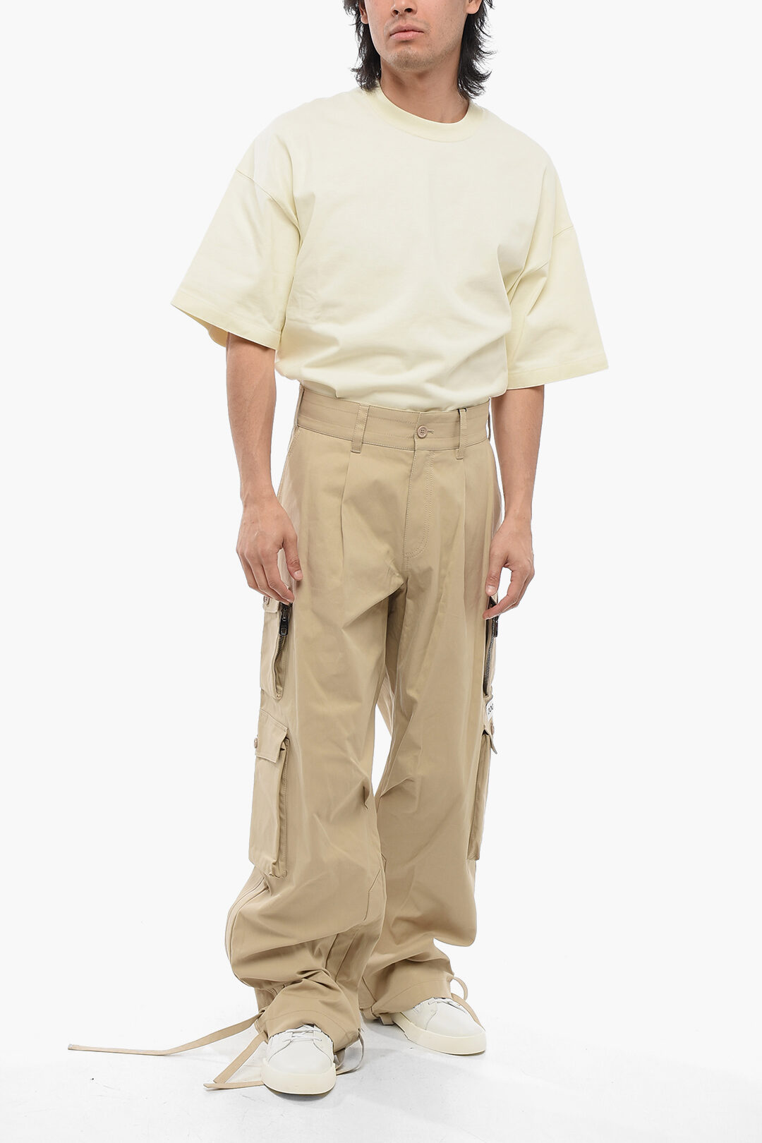 Dolce & Gabbana 2003 Cotton Cargo Pants with Drawstringed Ankle