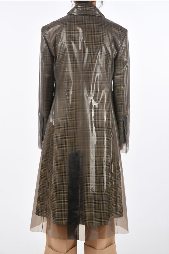 Calvin Klein 205W39NYC district check double breasted Chesterfield