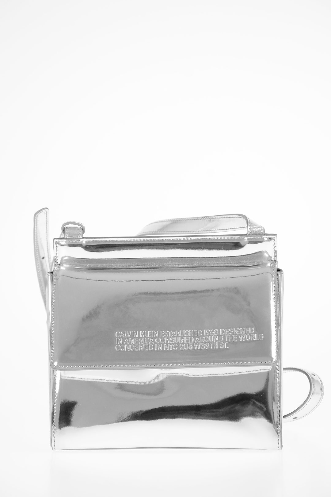 calvin klein silver purse