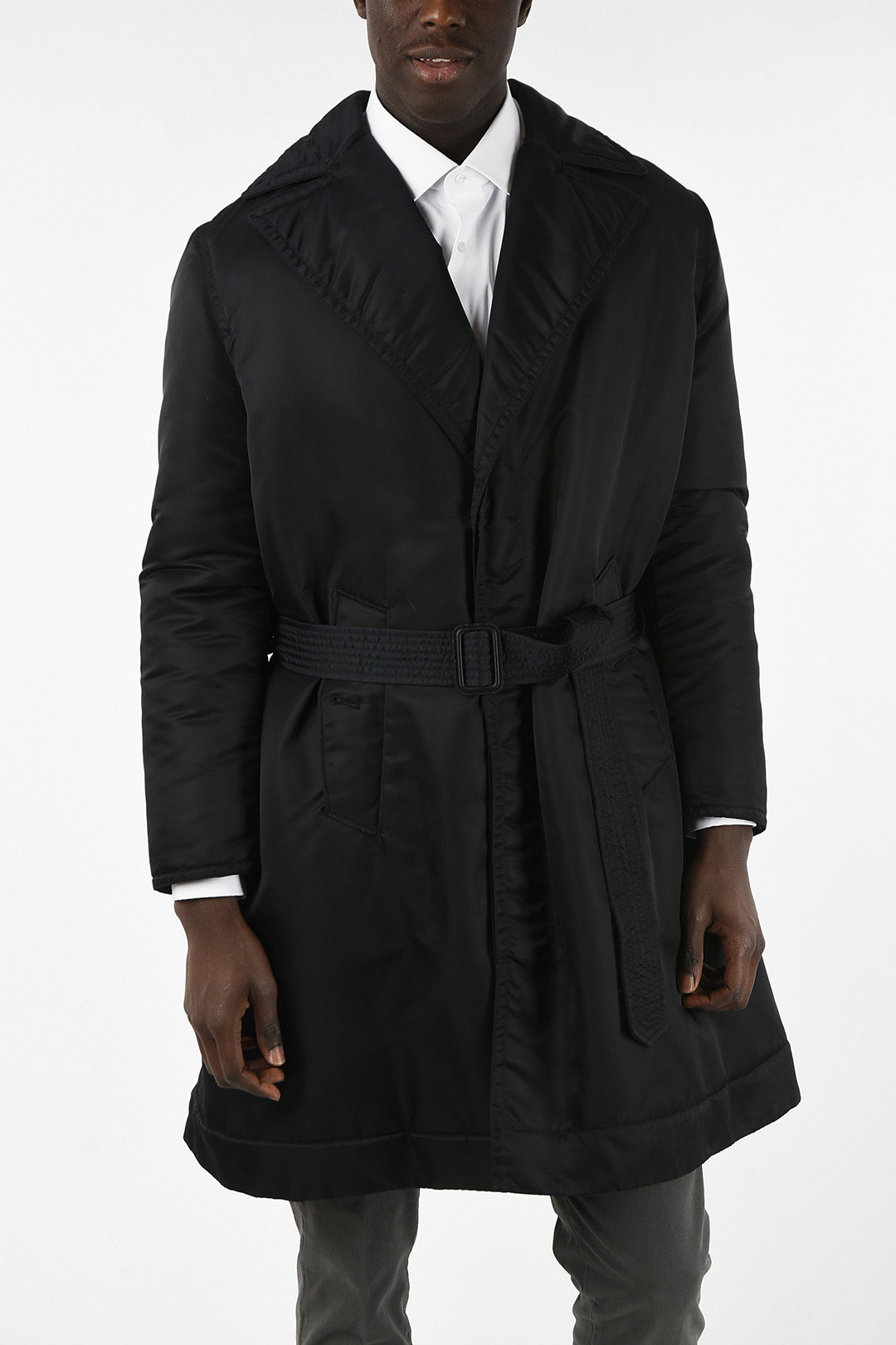 Calvin Klein 205W39NYC Shell Coat with belt men - Glamood Outlet