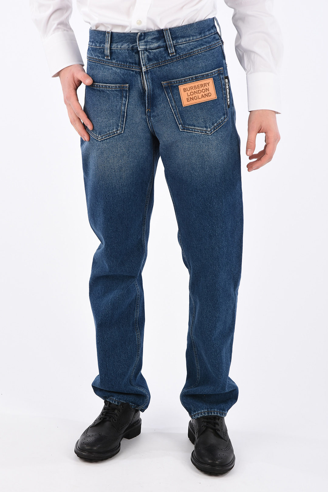 Burberry 20cm straight fit jeans  men - Glamood Outlet