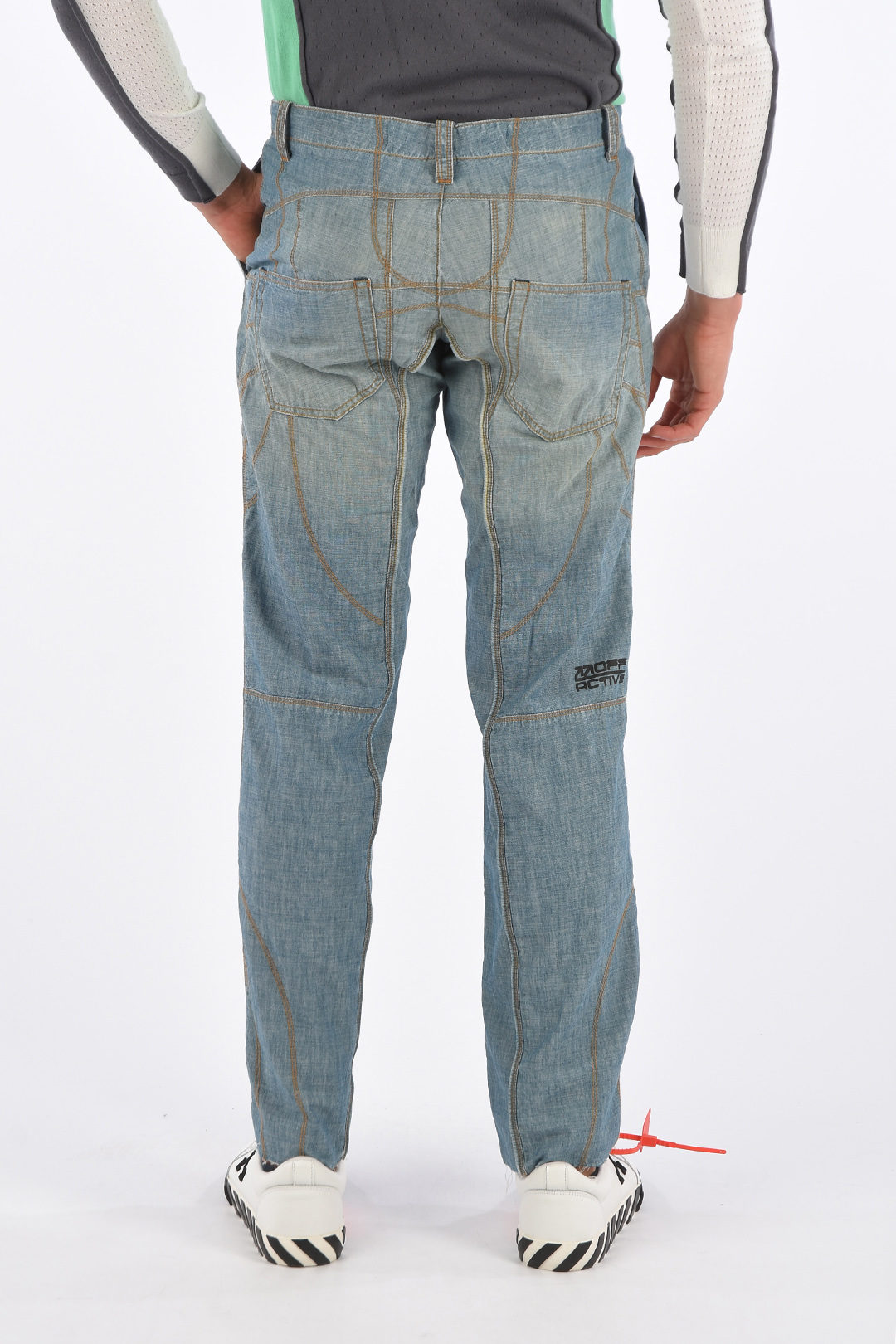 OffWhite 23cm Vintage Effect CLIMBER CHAMBRAY Jeans men Glamood Outlet