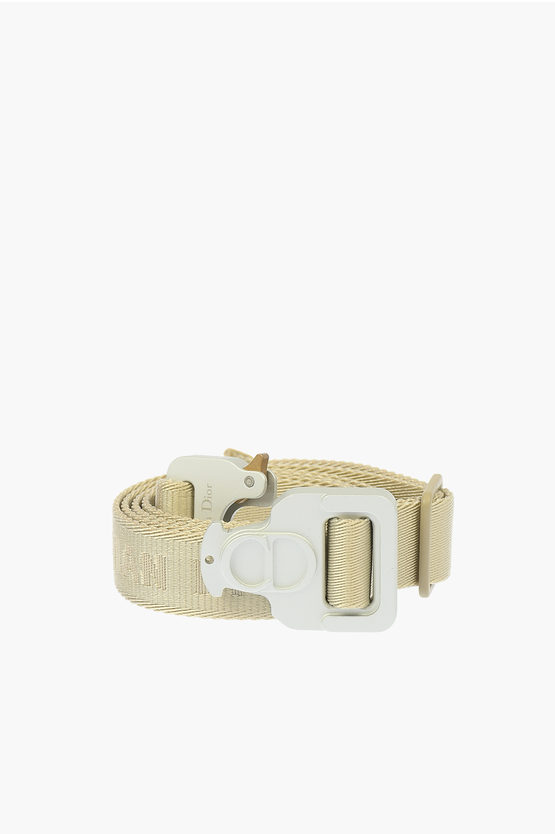 Christian Dior discount cotton woven belt.