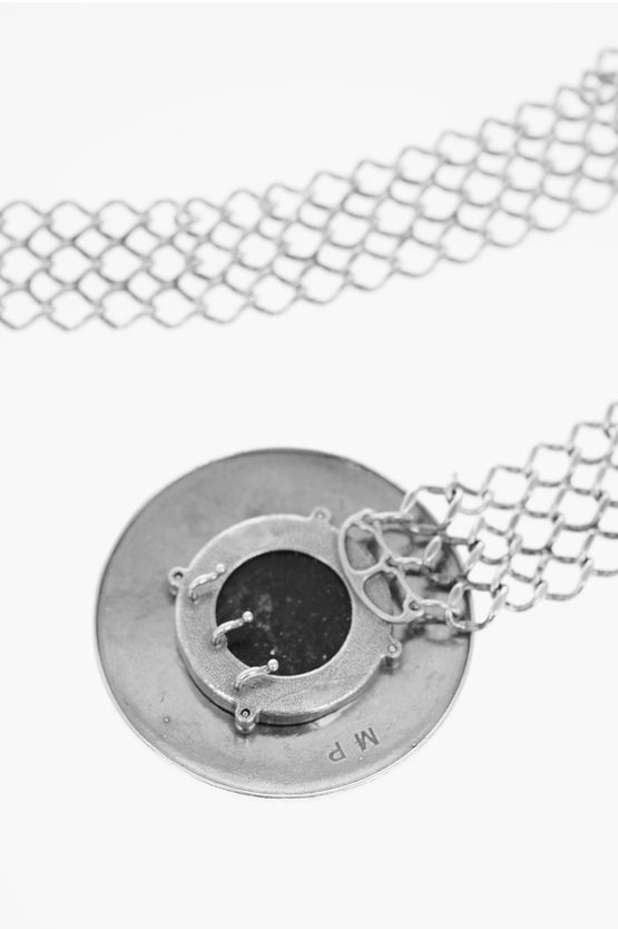 Midgard Paris 25mm Mayan Embossed Detail Chain Belt men Glamood Outlet