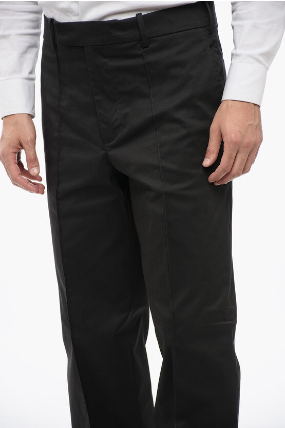 3-Button Cotton-Blend Suit with Flap Pockets