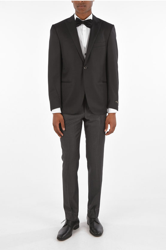 Corneliani 3-piece Cerim.academy Pinstriped Trousers Suit In Neutral
