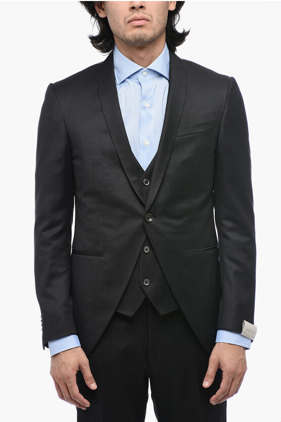 3 Piece CERIMONIA ACADEMY Suit with Shawl Lapel