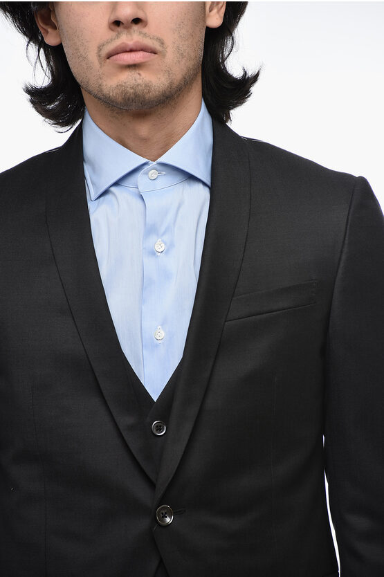 3 Piece CERIMONIA ACADEMY Suit with Shawl Lapel