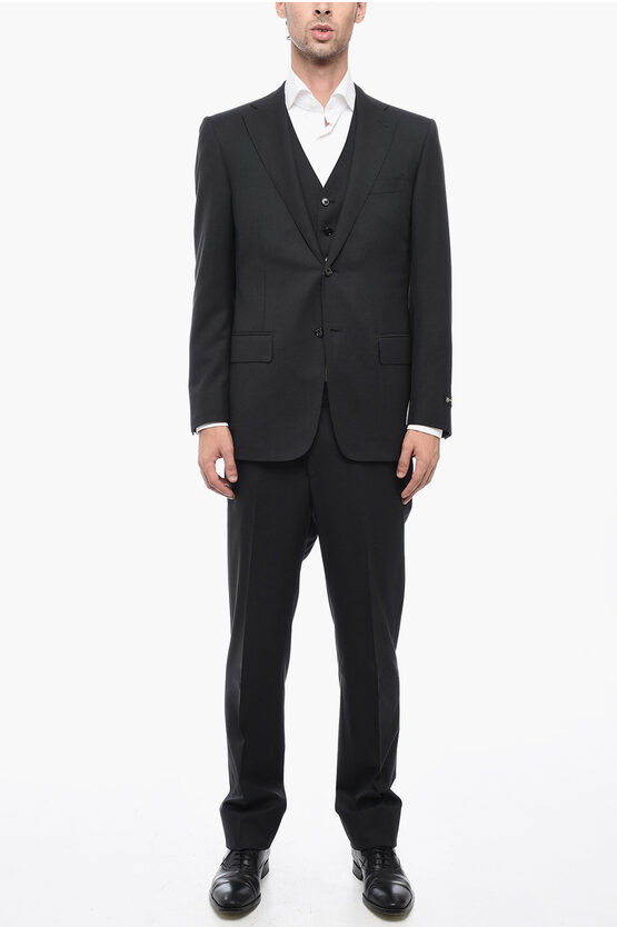 Corneliani 3 Piece Mantua Virgin Wool Suit