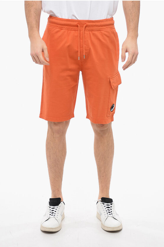 C.p. Company 3 Pockets Cotton Shorts In Orange